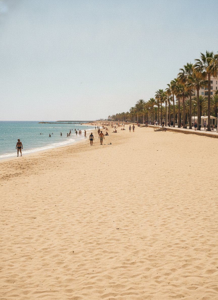 La playa de la Malvarrosa
