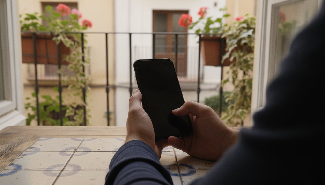 Looking after a guest from a phone