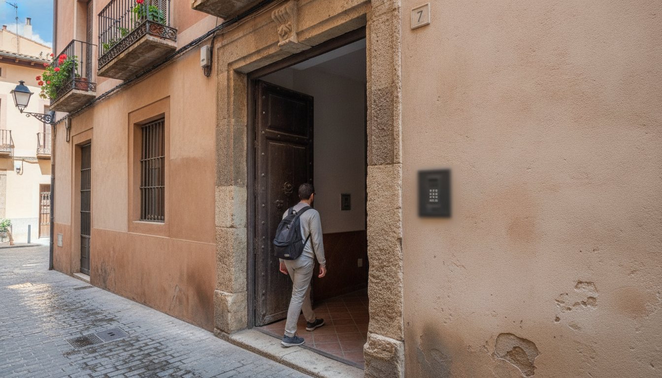 Entrer dans le logement avec le code