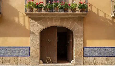 La porte d'un logement à Valencia